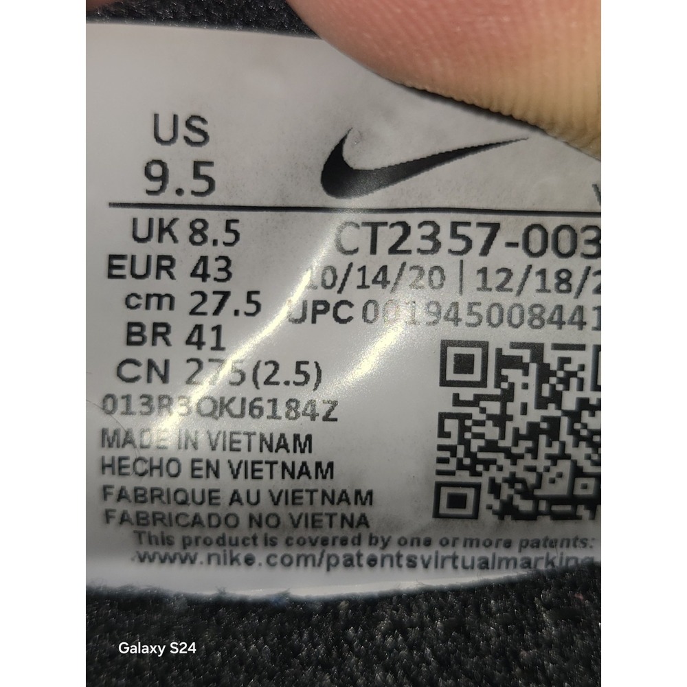 Nike React Infinity Run Flyknit 2 Triple Black Men's Size 9.5 Running Shoes - Picture 6 of 9